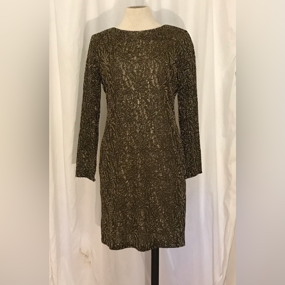 Anne Klein II Gold Woven Dress